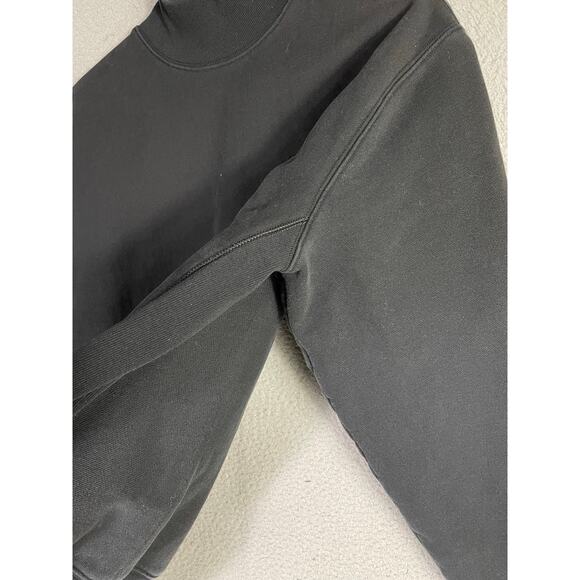 Champion Reverse Weave Black‎ Crewneck Sweatshirt Medium Embroidered Logo - Picture 7 of 8